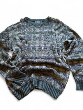 Vintage Grandpa Sweater TSR USA Knit Sweater